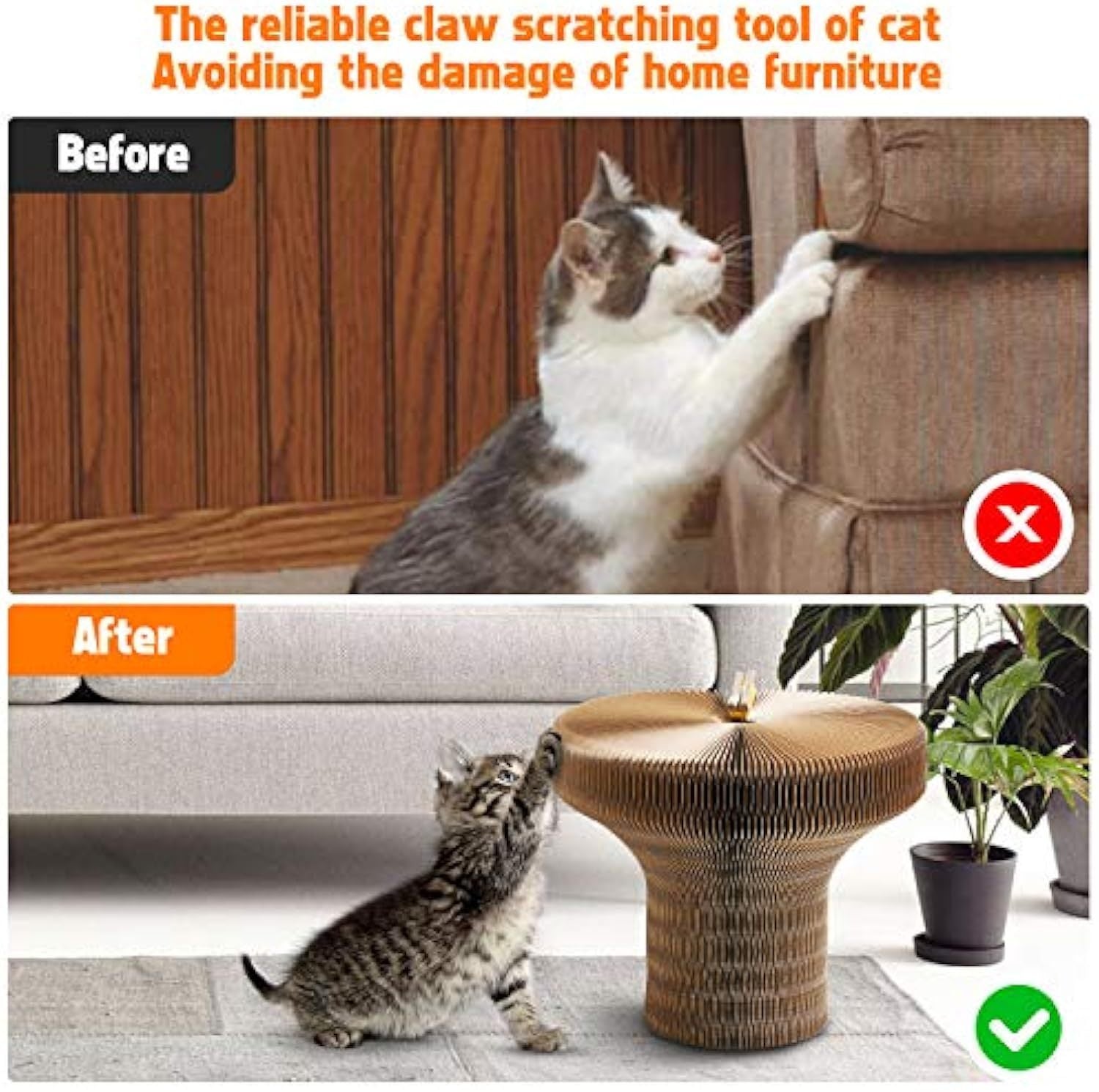 Round Cat Scratching Bed – Relax, Scratch, and Nap