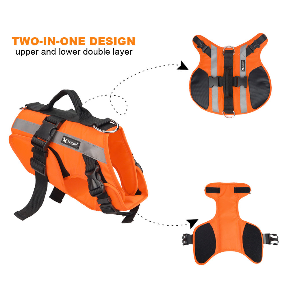 Pet Life Jacket – Bright Reflective Safety for Water Fun
