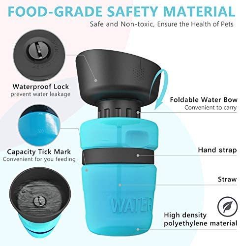 Dog Water Bottle – Foldable, Portable Hydration for Walks