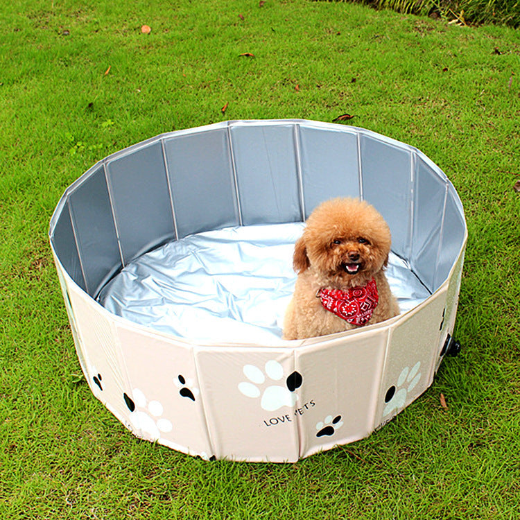 Pet Swimming Pool – Indoor Outdoor Foldable Dog Tub