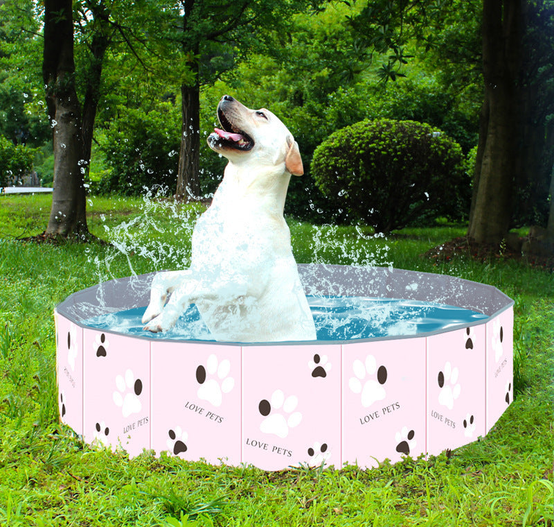 Pet Swimming Pool – Indoor Outdoor Foldable Dog Tub