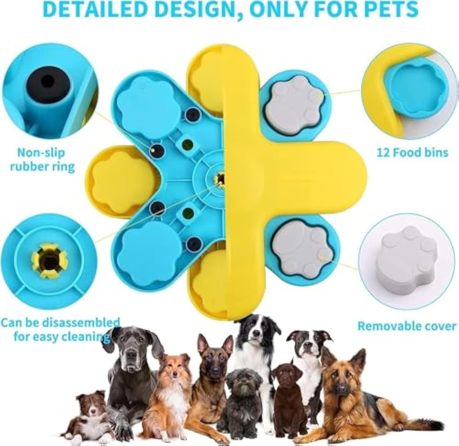 Dog Puzzle Feeder – Fun, Slow Eating, and IQ Training