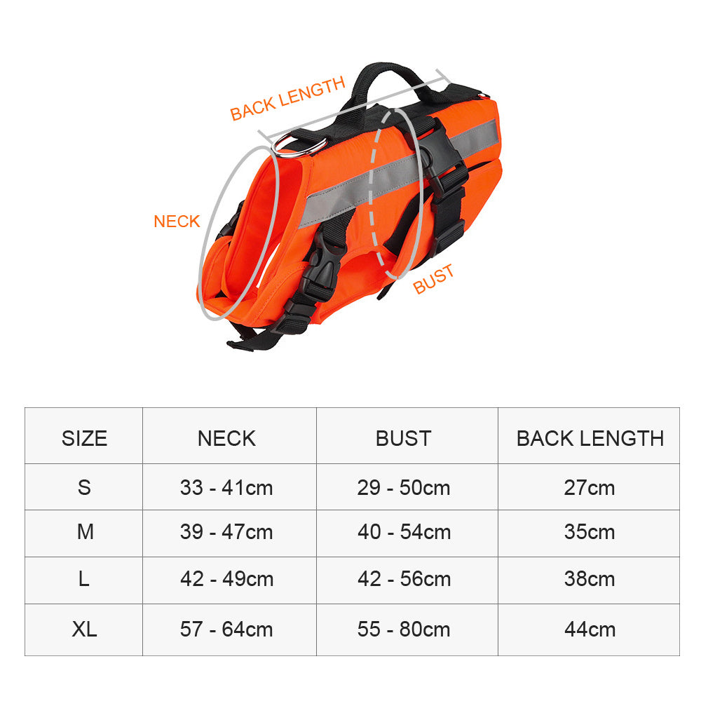 Pet Life Jacket – Bright Reflective Safety for Water Fun