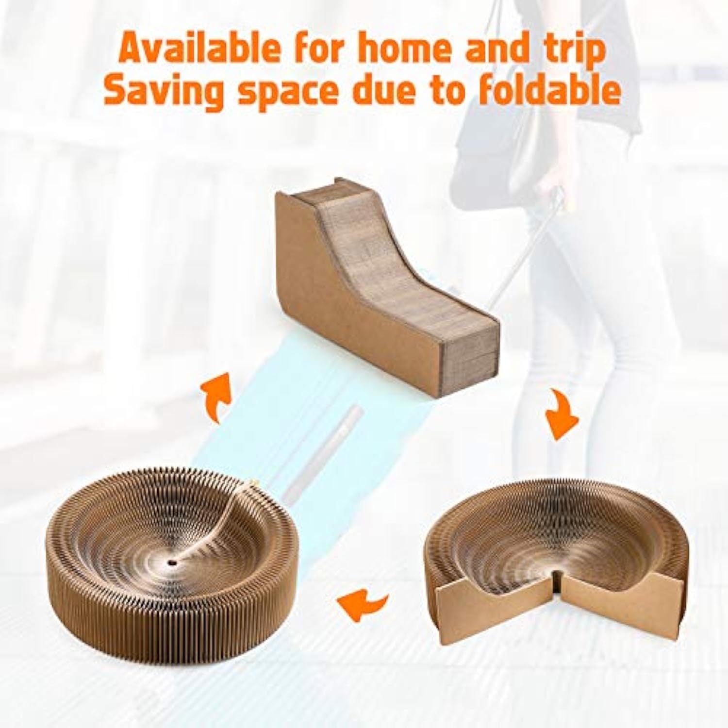 Round Cat Scratching Bed – Relax, Scratch, and Nap