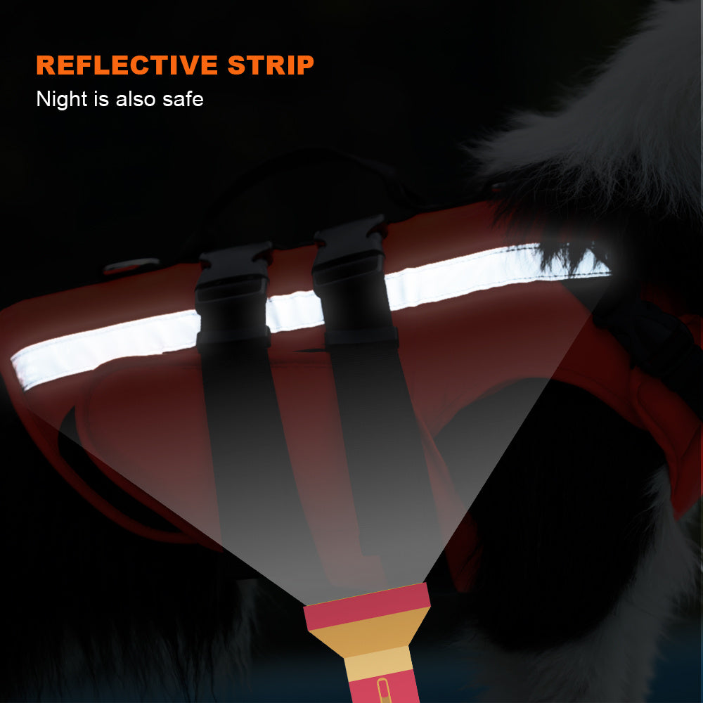 Pet Life Jacket – Bright Reflective Safety for Water Fun