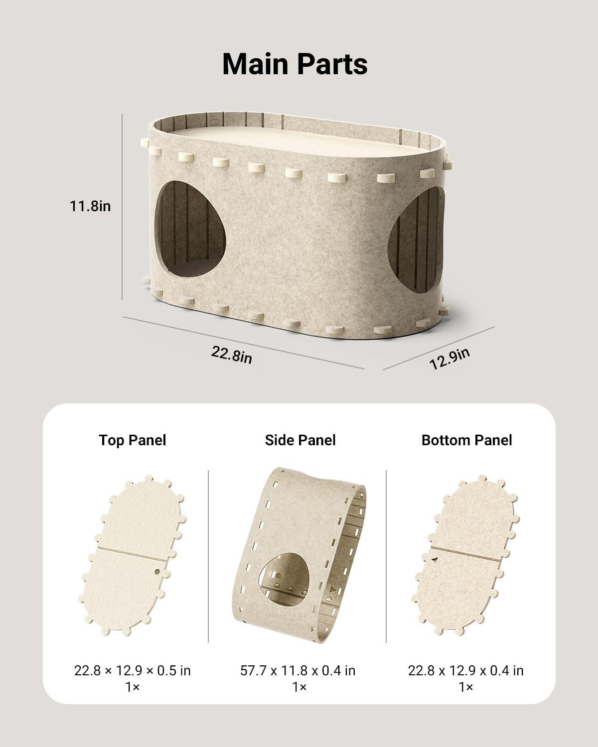 Cat Bed Cave – Scratch-Resistant Retreat for Happy Cats